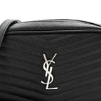 Grain De Poudre Matelasse Monogram Mini Lou Camera Bag Black