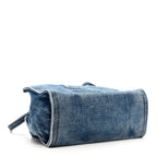 Denim Small Shopping Bag Blue