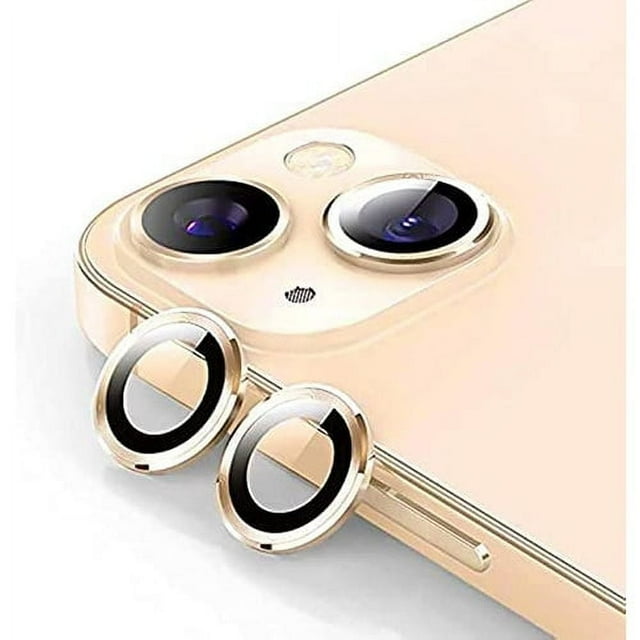 Entronix Camera Lens Protector Compatible with iPhone 15/15 Plus - Luxury Metal