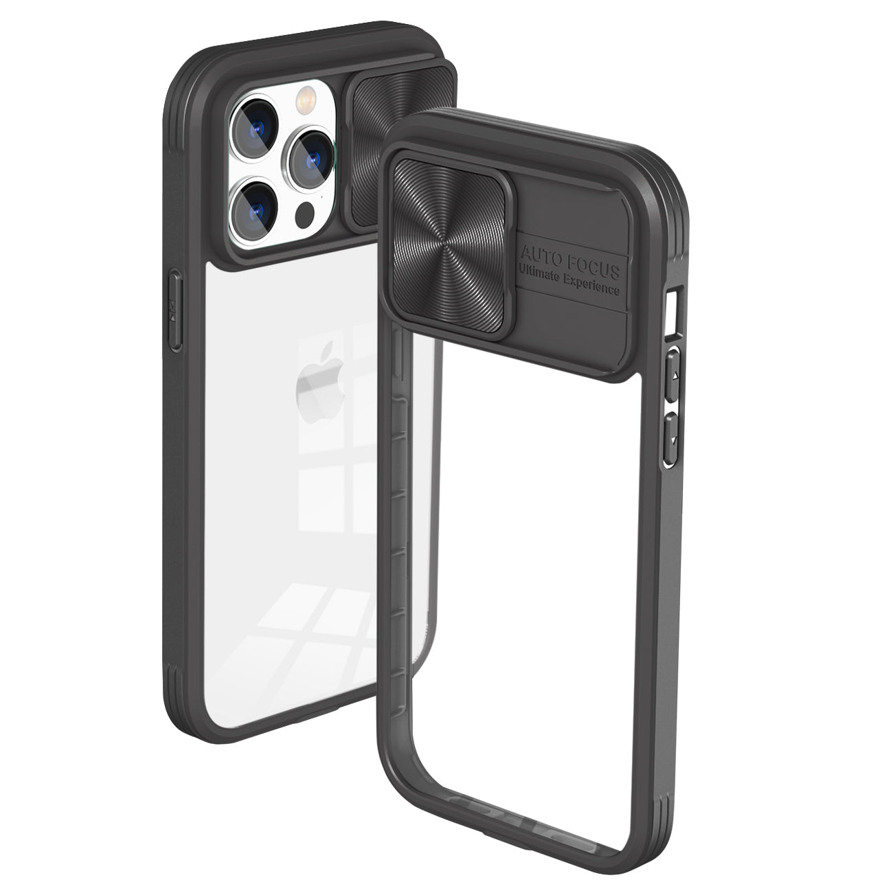 Full Protection With Mobile Phone Protective Film Slide Camera Lens Phone Case For Iphone 14 Pro In Black