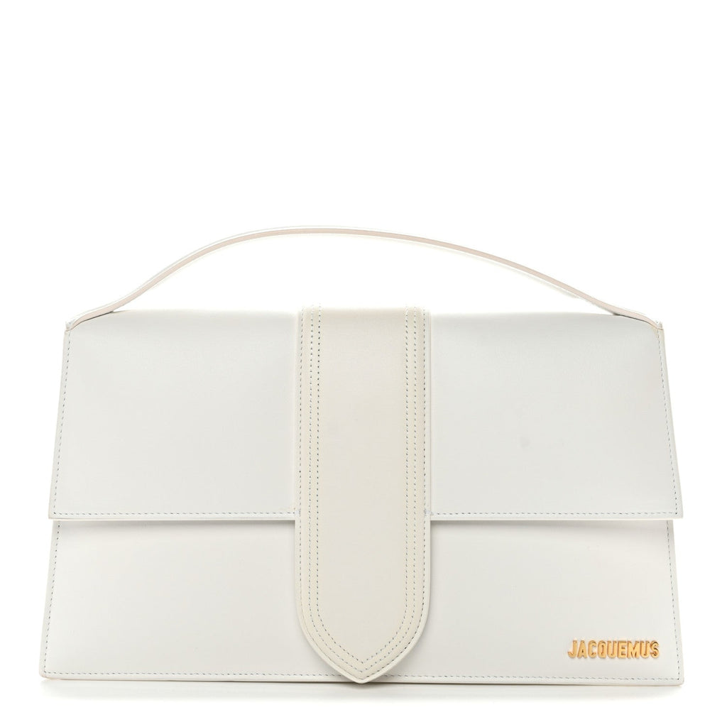 Smooth Calfskin Long Le Grand Bambino Clutch White