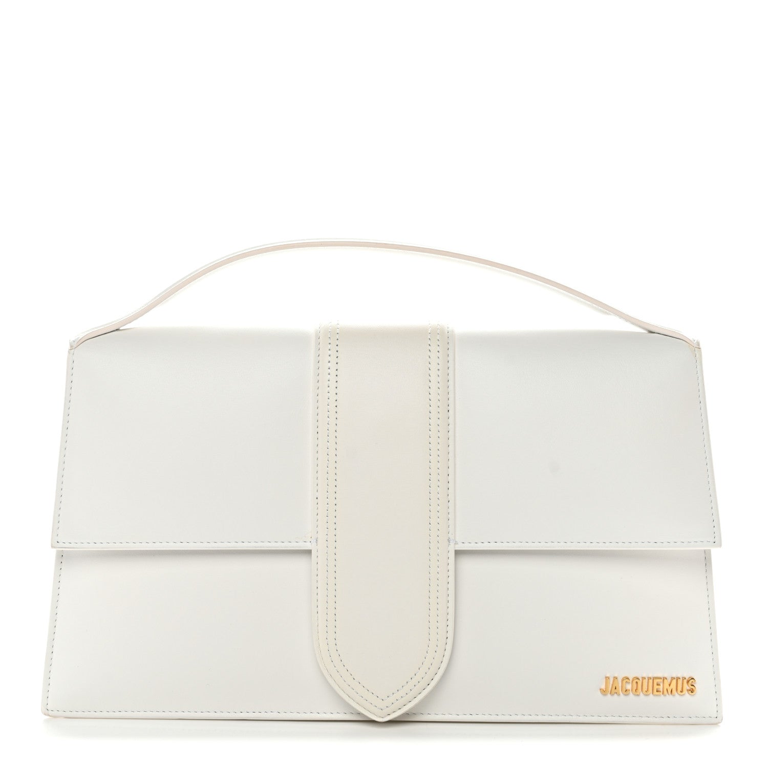 Smooth Calfskin Long Le Grand Bambino Clutch White
