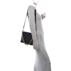Lambskin Embossed Monogram Coussin PM Black