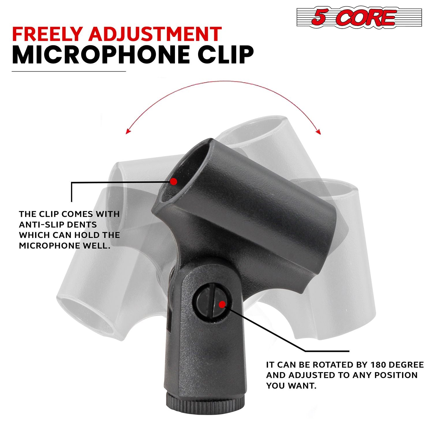 Professional Instrument Microphone Pencil Mic Condenser Cardioid Unidirectional Stick Microfono with Windscreen Mic Clip & Case - INSTRU MIC 100 GREY
