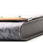 Goyardine Monte Carlo Bois Clutch With Strap Gray