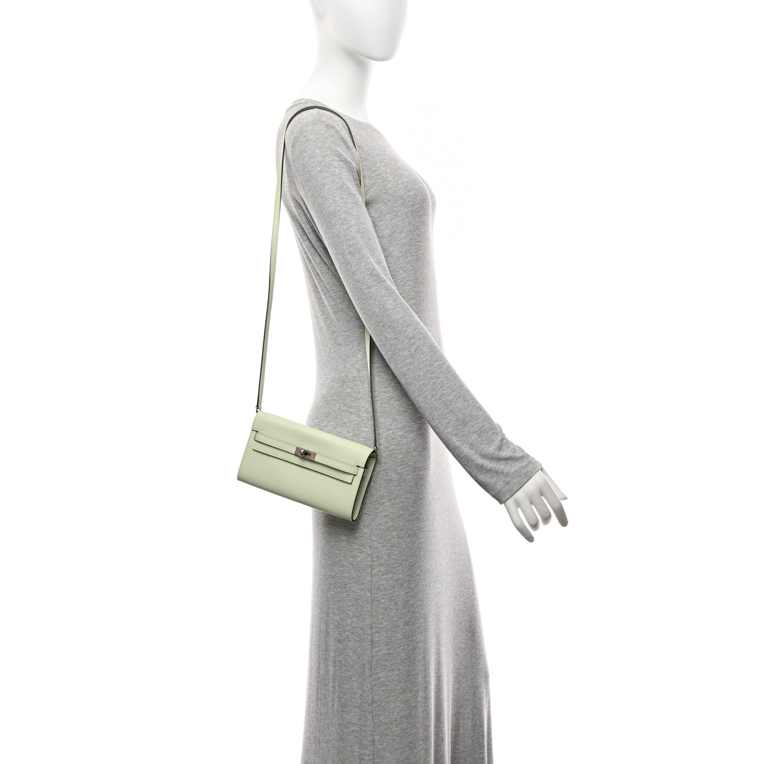 Epsom Kelly Wallet To Go Vert Fizz