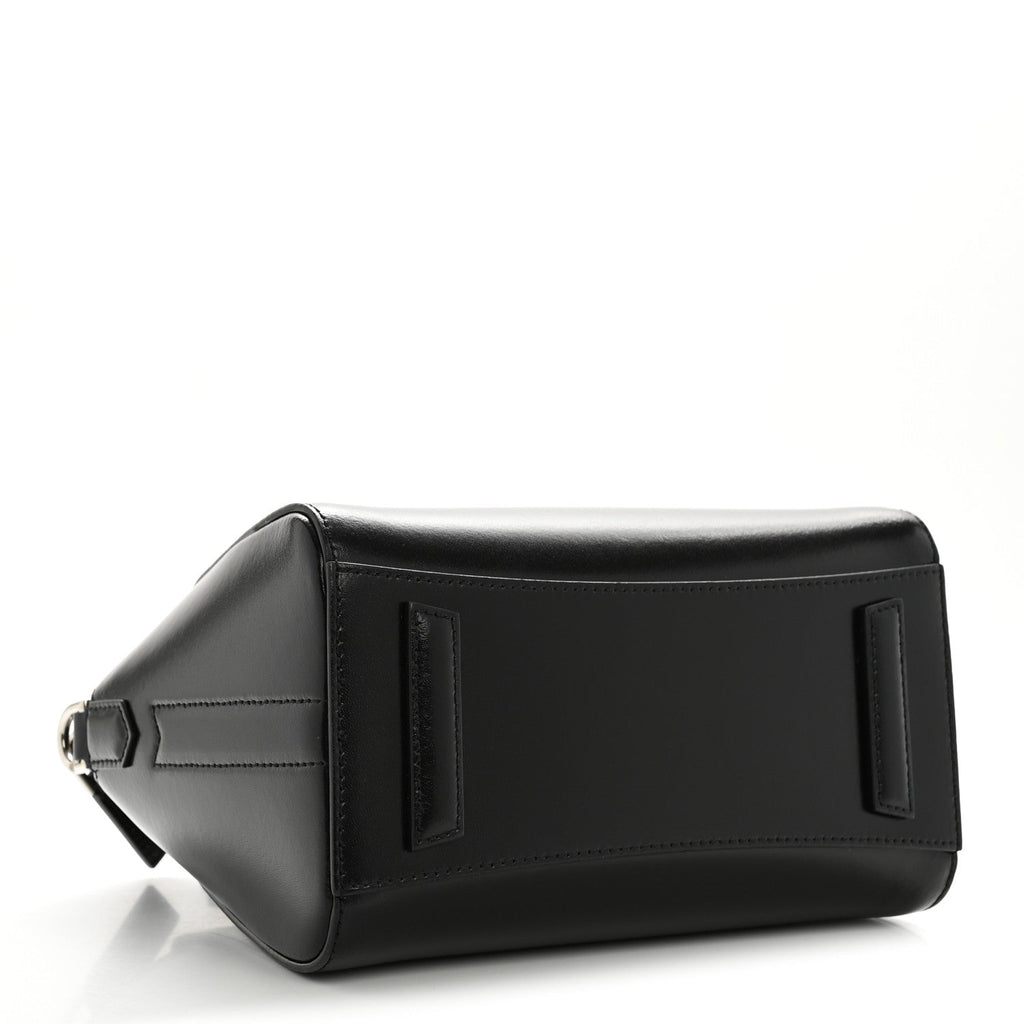 Shiny Lord Calfskin Mini Antigona Black