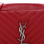 Calfskin Matelasse Monogram Lou Camera Bag Rouge Eros