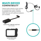 Movo ACM400 Flexible Gooseneck Omnidirectional Microphone for Motovlogging
