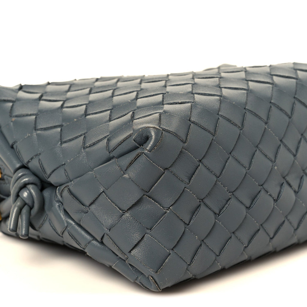 Nappa Intrecciato Small Loop Camera Bag Thunder
