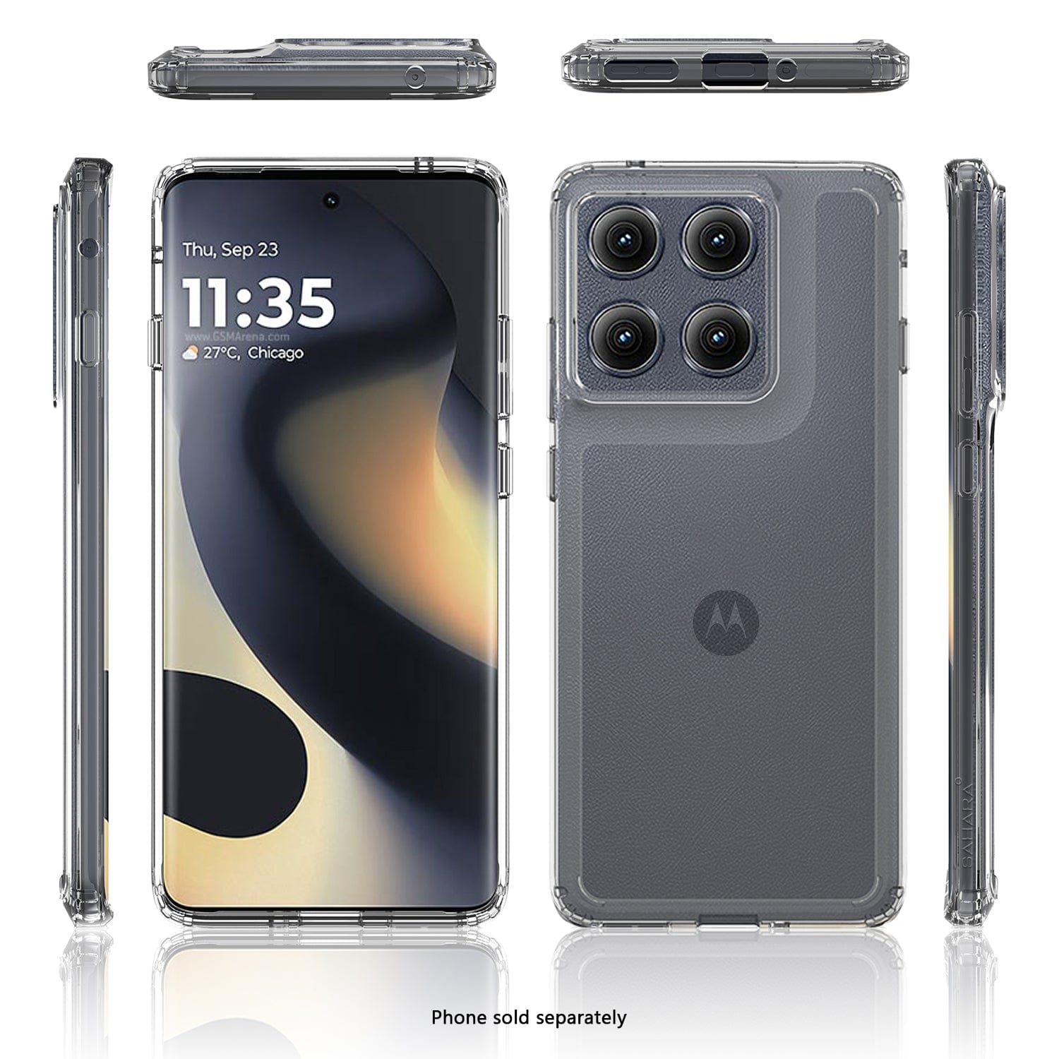 SAHARA - Venture Series Hard Shell Case - Motorola Edge (2025) - Clear