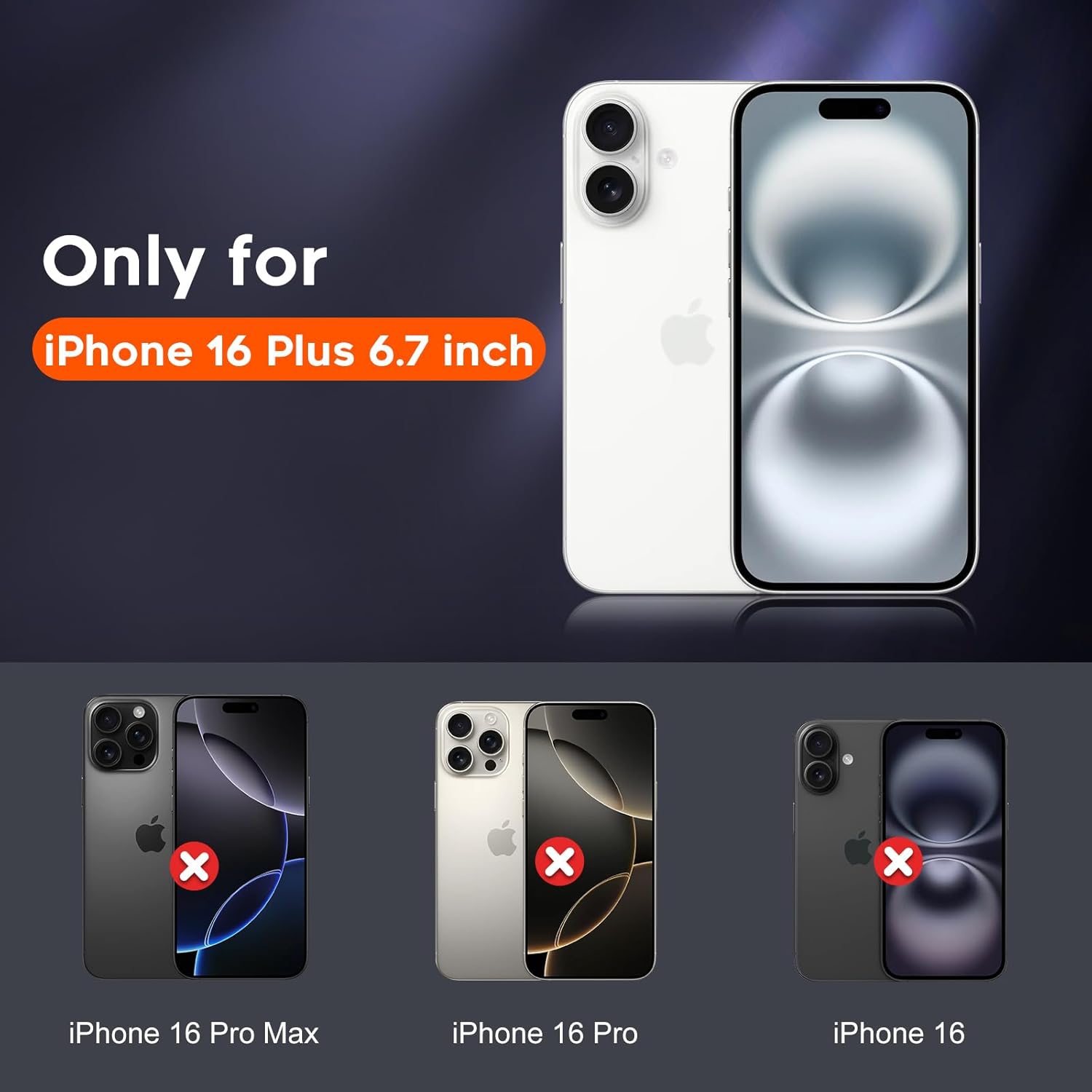 Entronix [Magnetic] Case Compatible with iPhone 16 Plus - Translucent Frosted Matte
