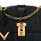 Denim B-Rockstud Flap Blue Blue