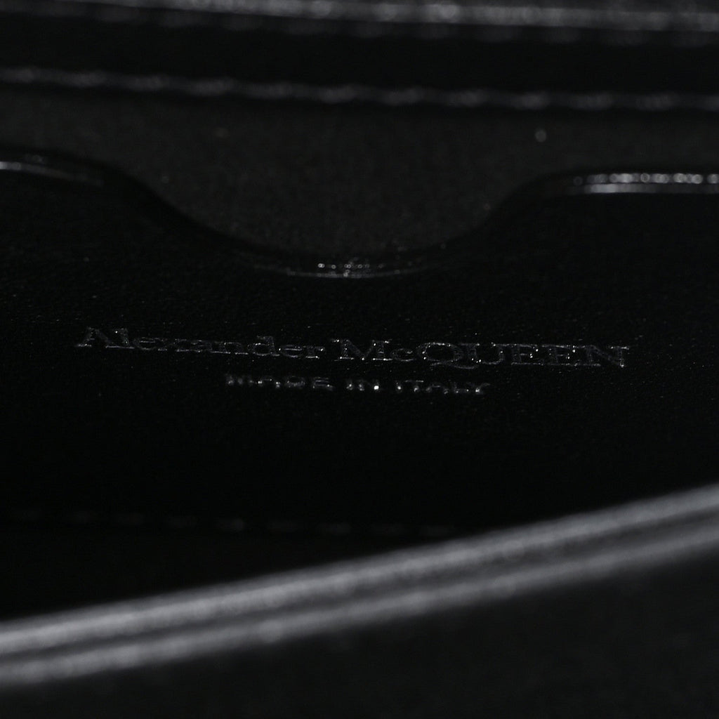 Calfskin Quilted Graffiti Knuckle Shoulder Bag Black