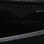 Calfskin Quilted Graffiti Knuckle Shoulder Bag Black