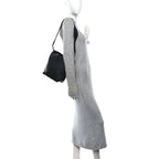 Soft Grained Calfskin Small Sangle Bucket Bag Black