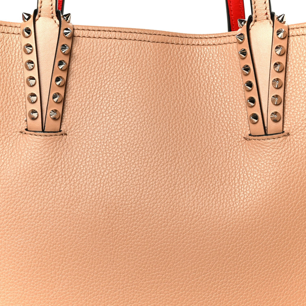Calfskin Spikes East West Cabata Tote Nude