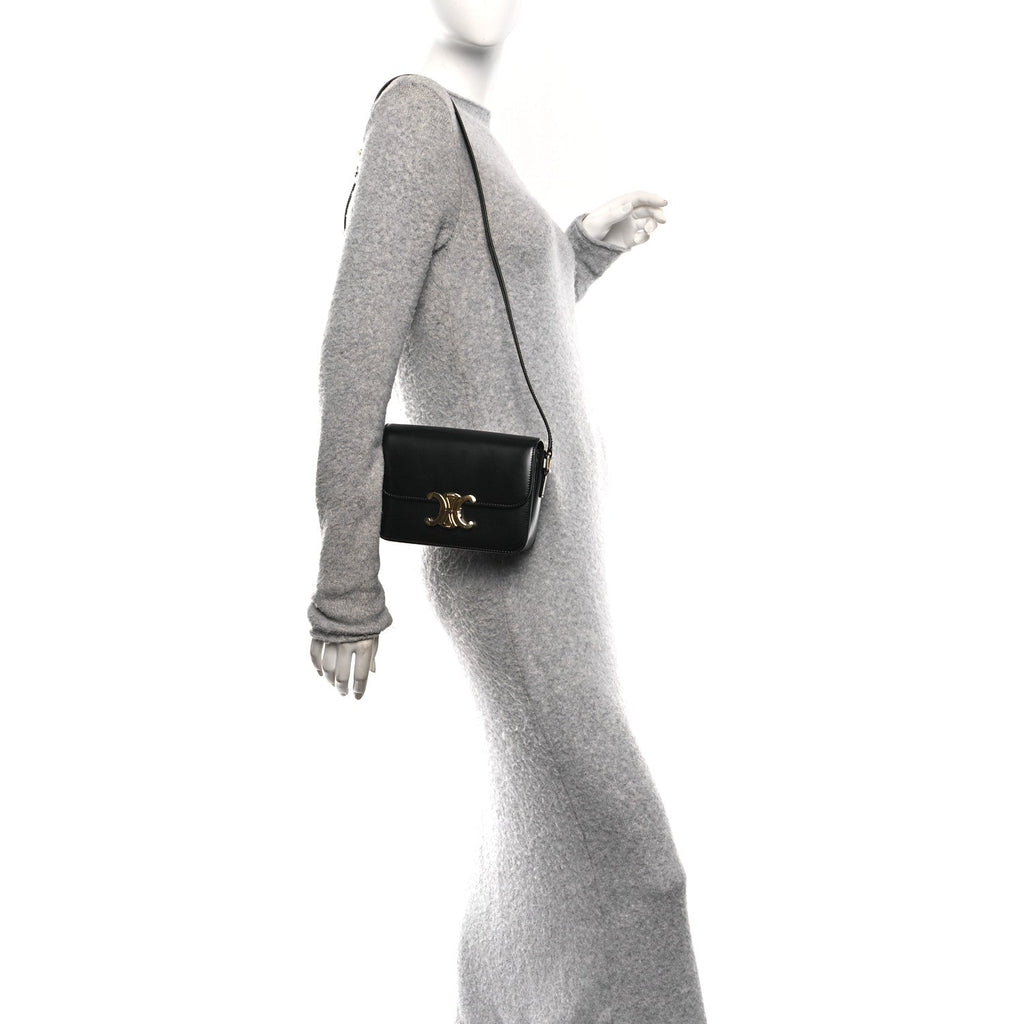 Shiny Calfskin Teen Triomphe Black