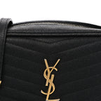 Grain De Poudre Matelasse Monogram Mini Lou Camera Bag Black