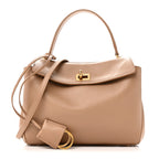 Natural Smooth Calfskin Mini Rodeo Top Handle Handbag Latte