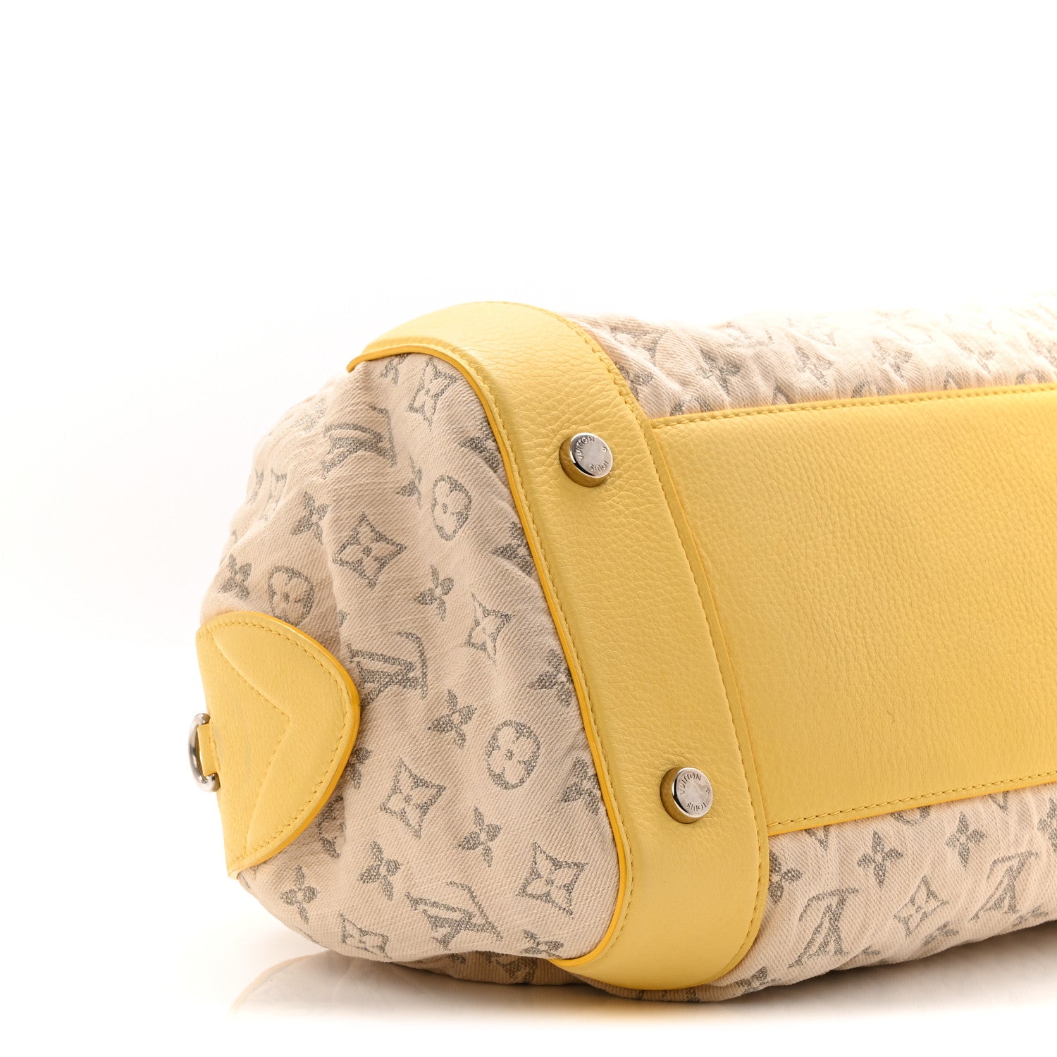 Monogram Denim Speedy Round Yellow