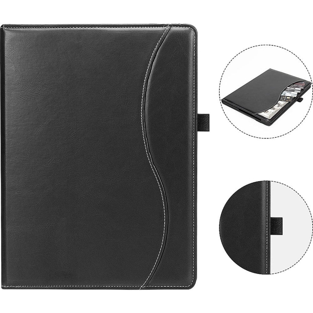 SAHARA - Business Series Folio Case for Samsung Galaxy Tab S8+ and Tab S7 FE - Black