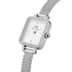 Daniel Wellington Quadro Mini Lumine Bezel Silver Watch