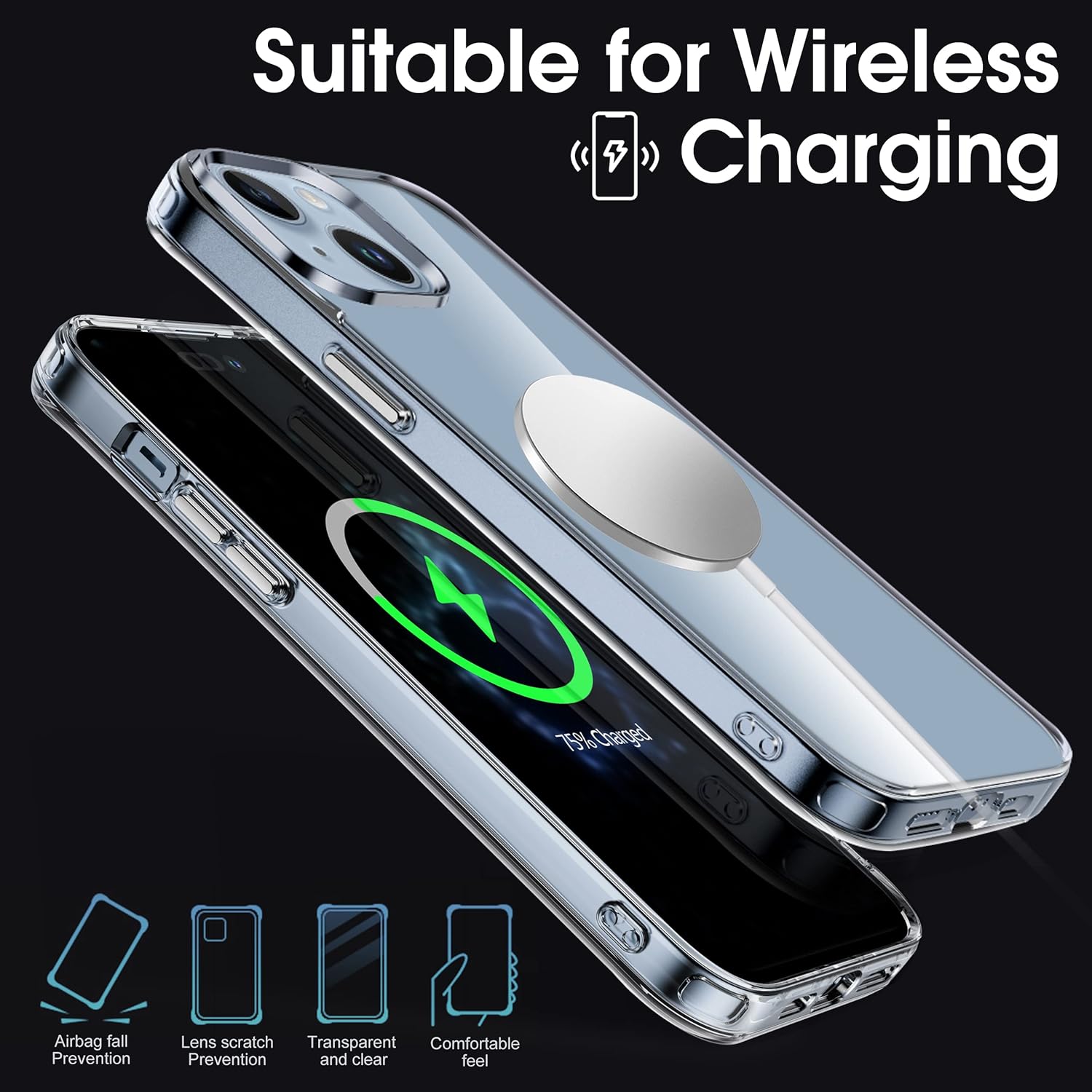 Entronix Case Compatible with iPhone 15 Plus - [Flexible] TPU Clear