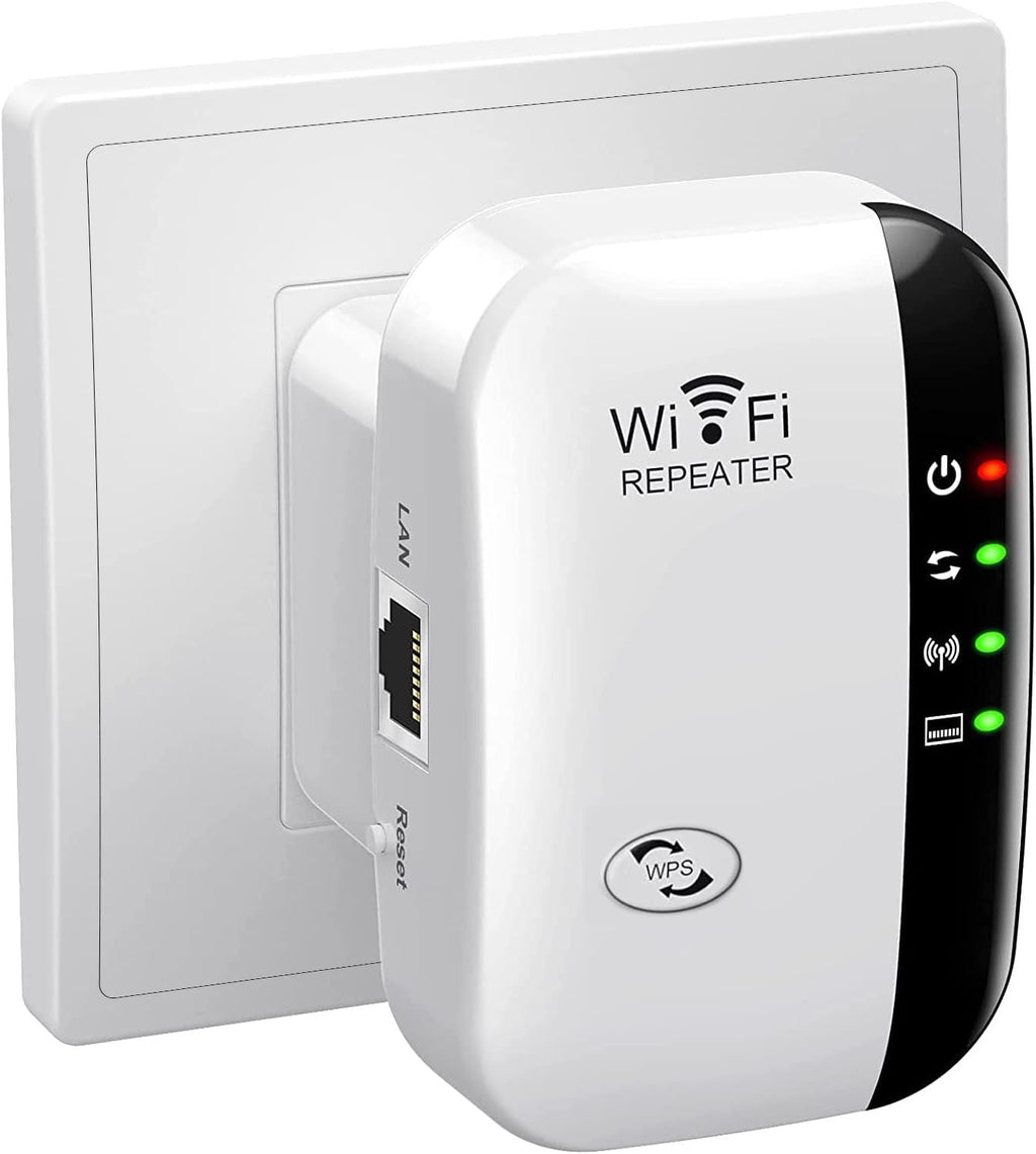 WiFi Extender, WiFi Signal Booster Up to 5800sq.ft and 58 Devices, WiFi Range Extender, Wireless Internet Repeater, Long Range Amplifier with Ethernet Port,1-Key Setup, Access Point, Alexa Compatible