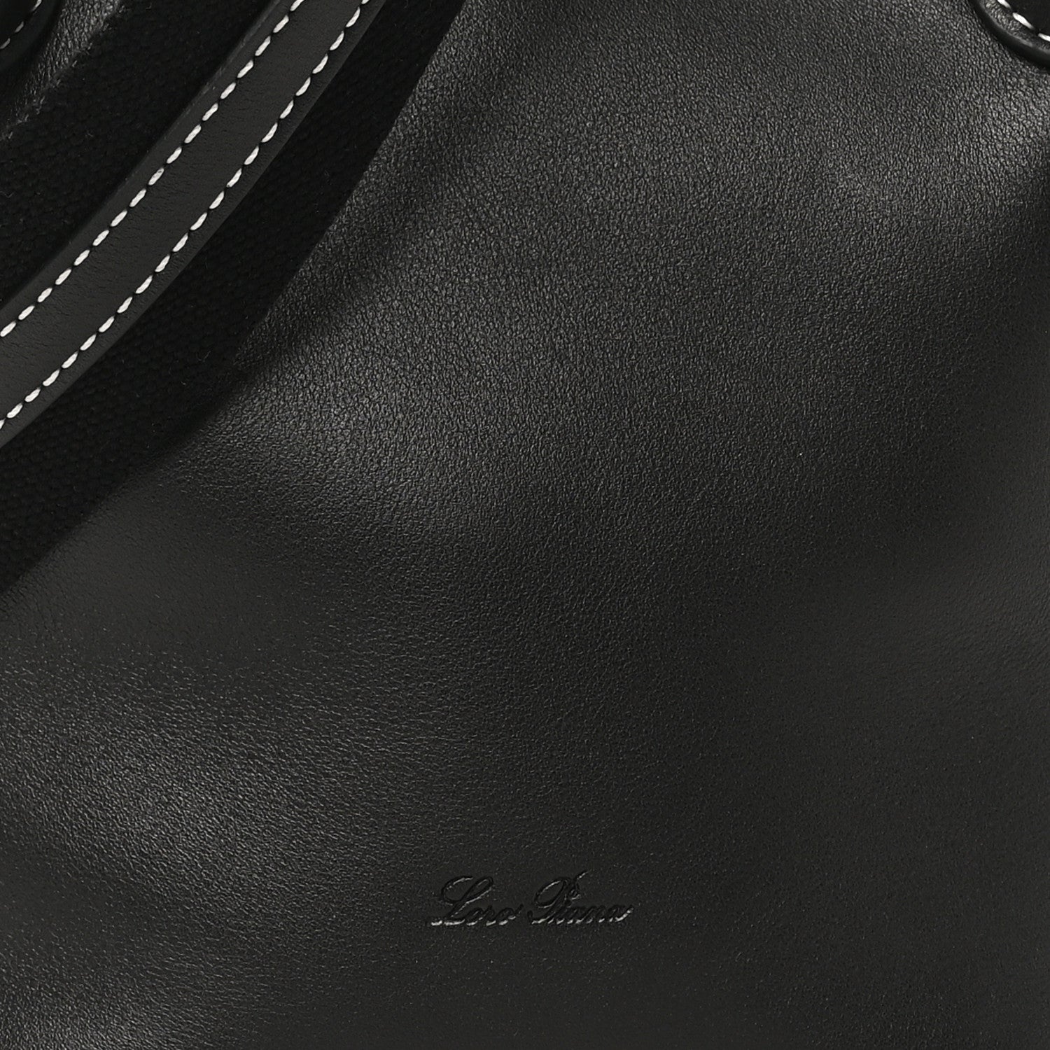 Smooth Calfskin Micro Bale Bag Black
