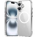 Entronix [Magnetic] Case Compatible with iPhone 17 - [Hard Back] Slim Clear