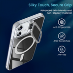 Entronix [Magnetic] Case Compatible with iPhone 17 – [Glossy] Color Back with Camera Frame Stand
