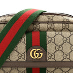 GG Supreme Monogram Web Mini Ophidia Bag Beige Ebony