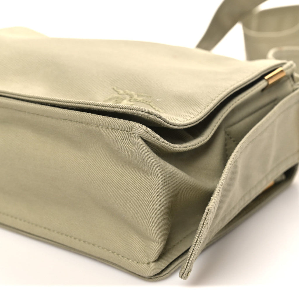 Canvas Trench Crossbody Bag Flax