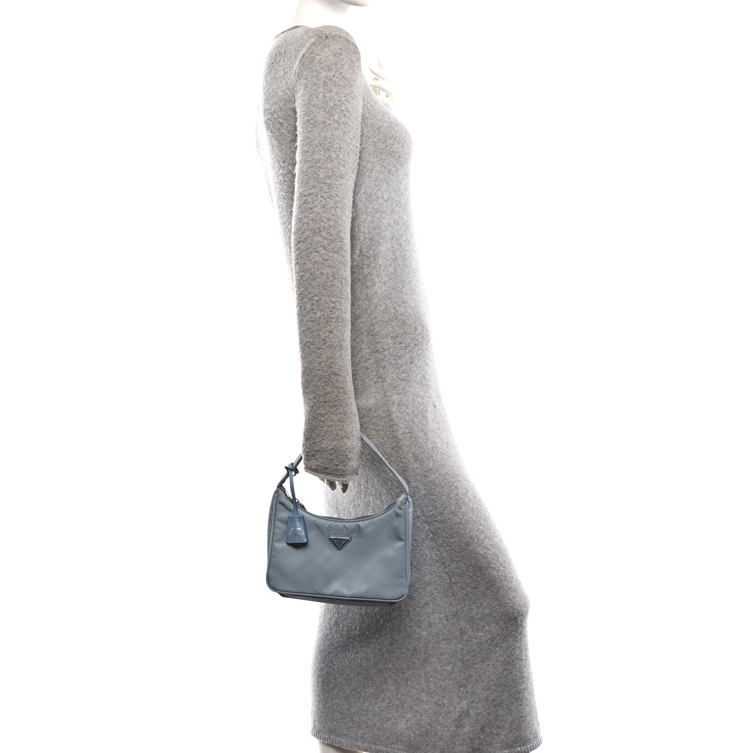 Tessuto Nylon Mini Re-Edition 2000 Bag Astrale