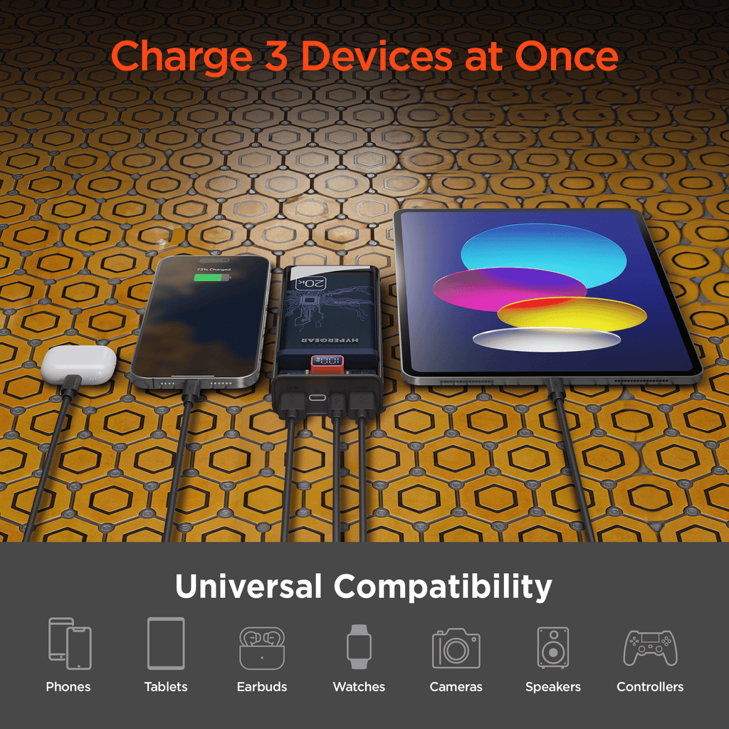 ClearCharge XL 20000mAh Transparent PD Power Bank