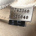 Metallic Sakai Be Green Calfskin Diagonal Stitched Small Blondie Shoulder Bag Silver