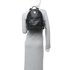 Calfskin Studded Small Stark Backpack Black