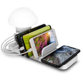 3-in-1 Desk Organizer with Wireless Charging Station and Reading Light