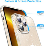Entronix Case Compatible with iPhone 11 Pro Max - [Hard Back] Glitter Clear