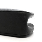 Grained Calfskin Alger Shoulder Bag Black