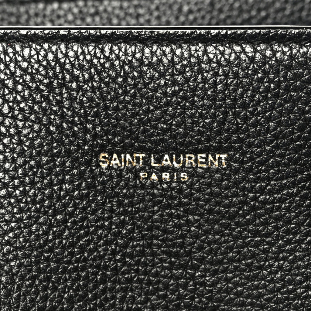 Grained Calfskin Small Supple Sac De Jour Black