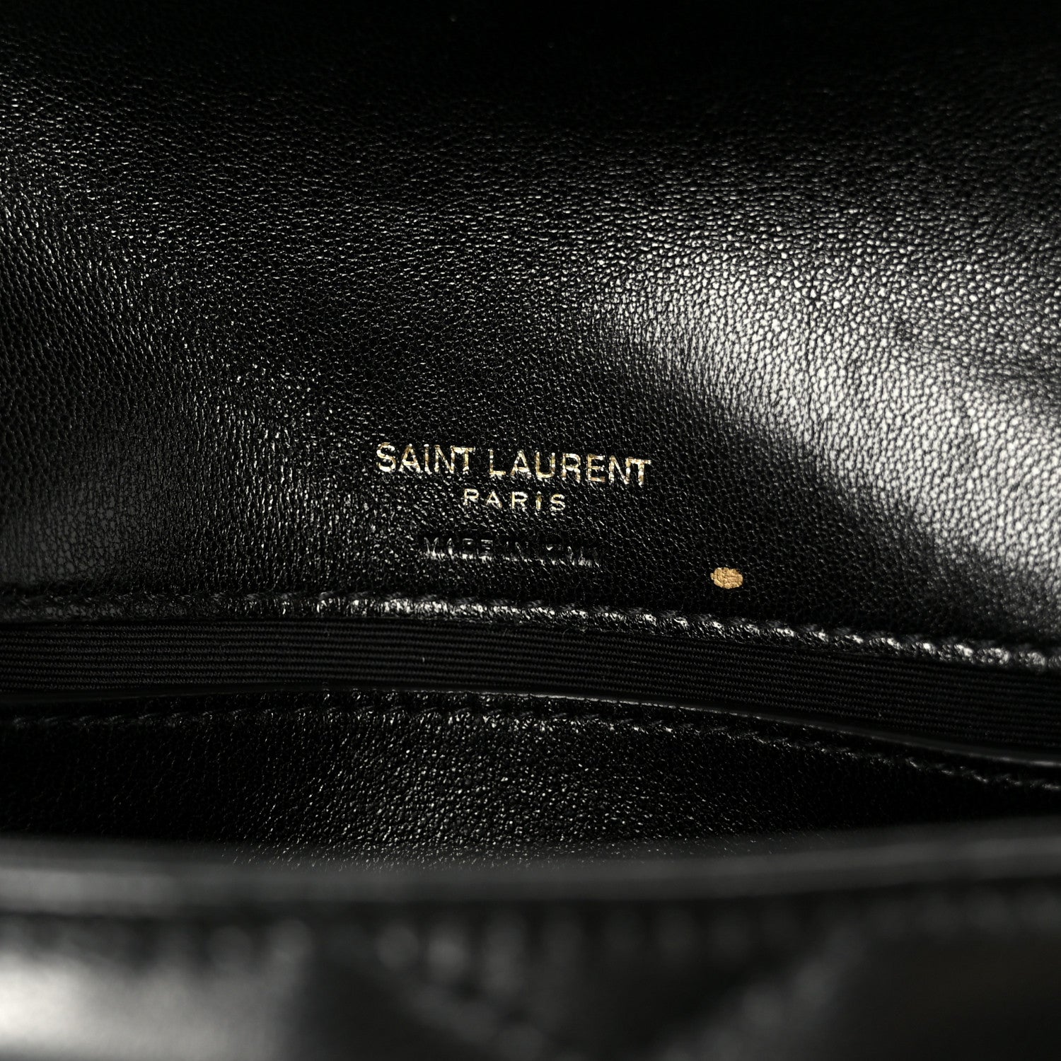 Lambskin Chevron Quilted Mini Loulou Black