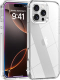 Entronix Case Compatible with iPhone 16 Pro Max - [Hard Back] Thick Clear