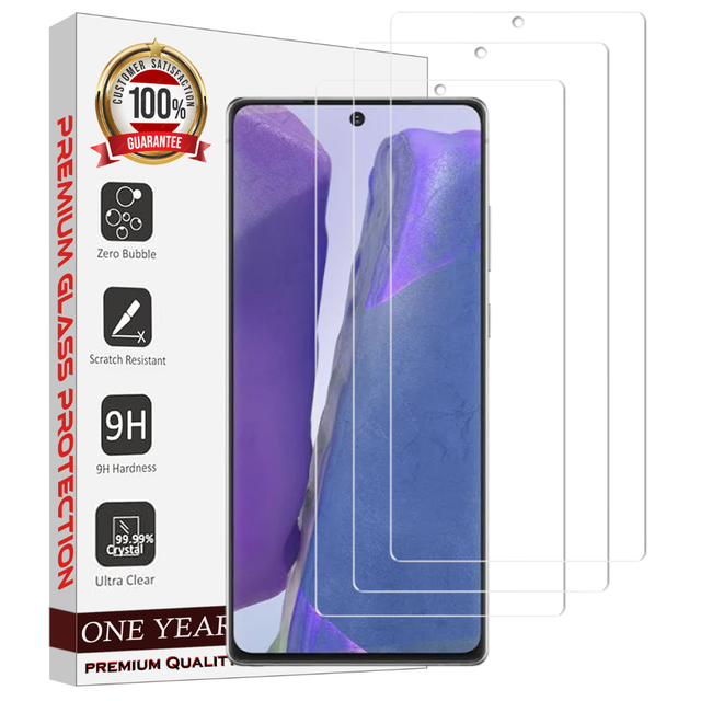 Entronix Clear Screen Protector Compatible with Galaxy Note 10 - 3-Piece Combo