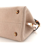 Jacquard Canvas Small Vlogo Antibes Shopping Bag Camel Natural
