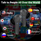 Translator Earbuds 144 Languages Real Time Online OffLine Translation Earphones