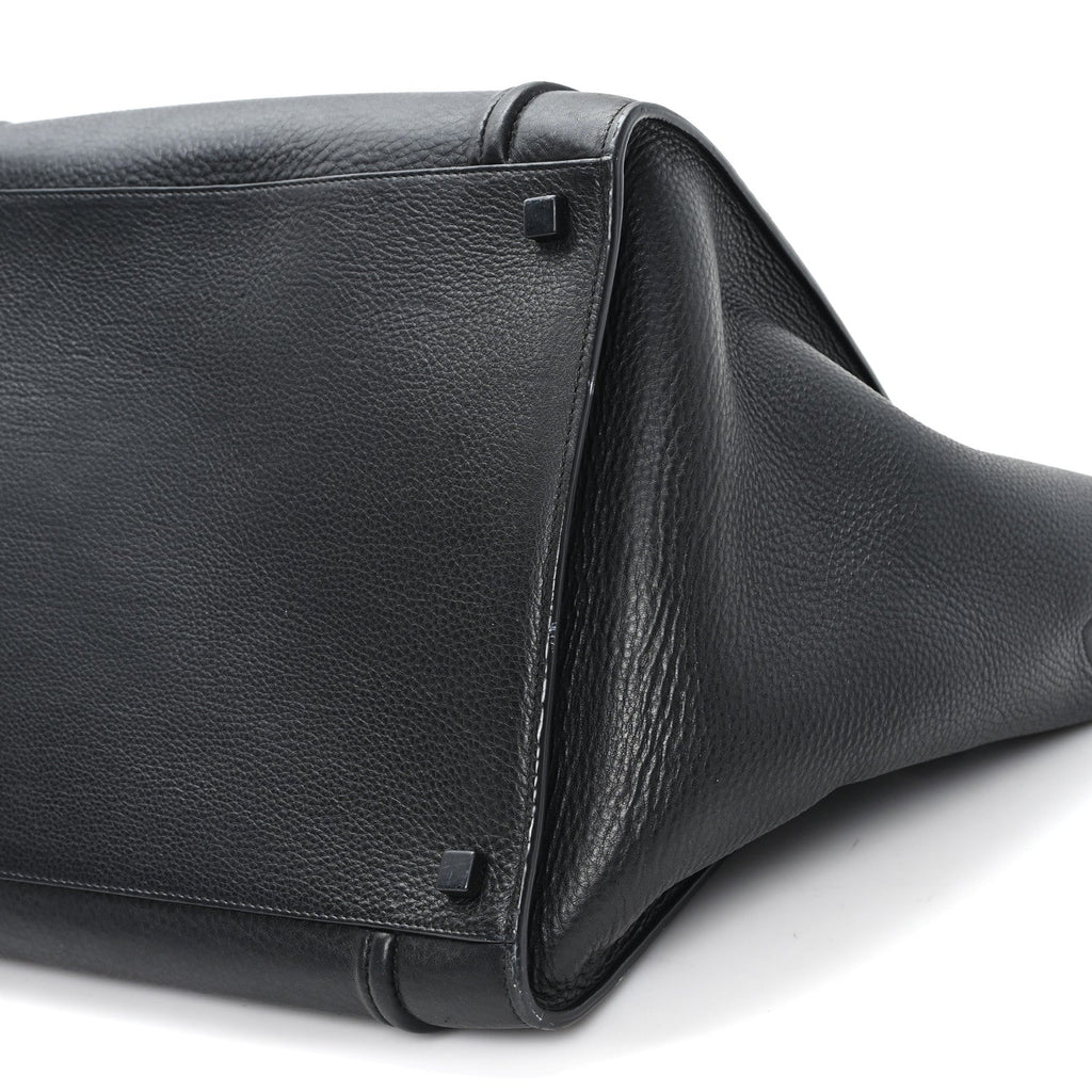 Supple Calfskin Medium Phantom Luggage Black