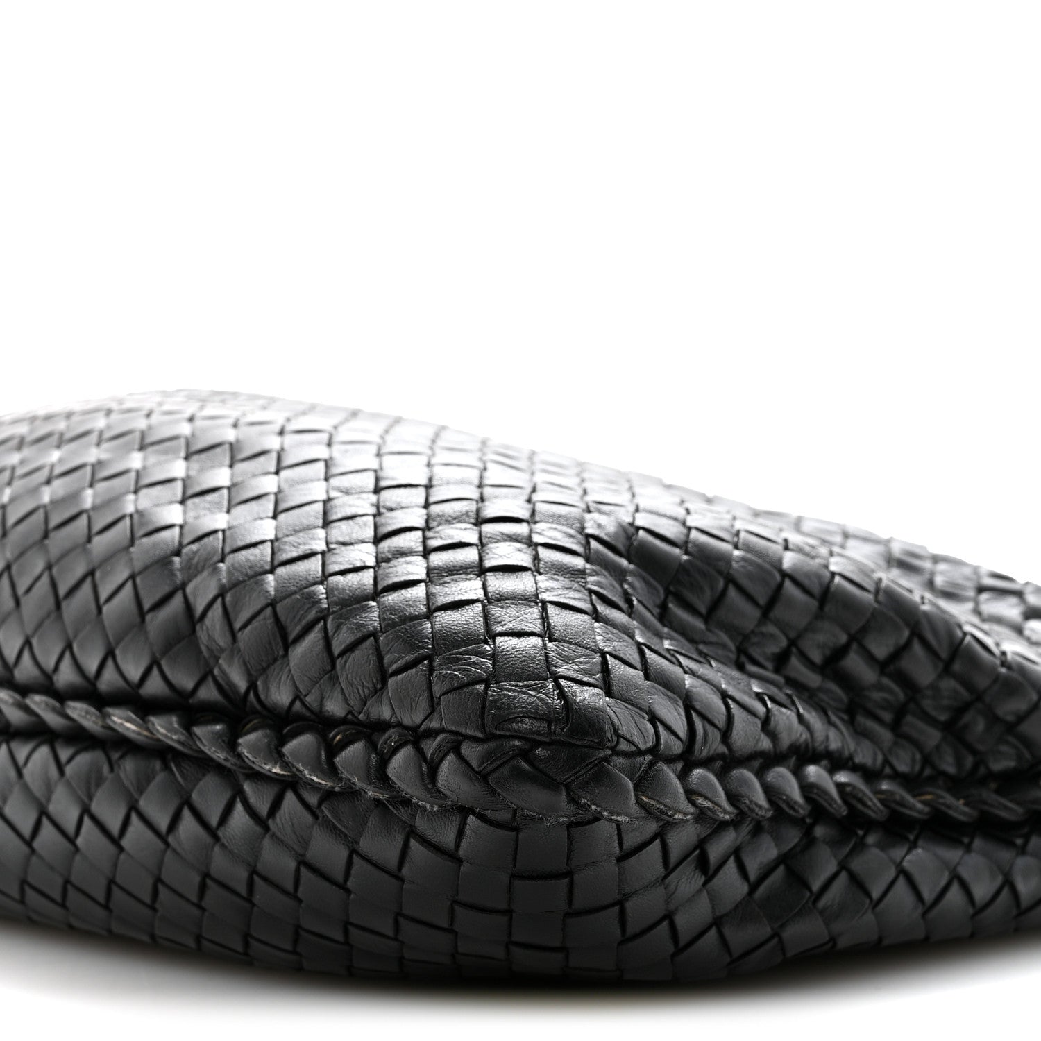 Nappa Intrecciato Large Veneta Hobo Black