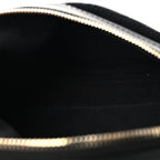 Lambskin Quilted Waist Bag Fanny Pack Black